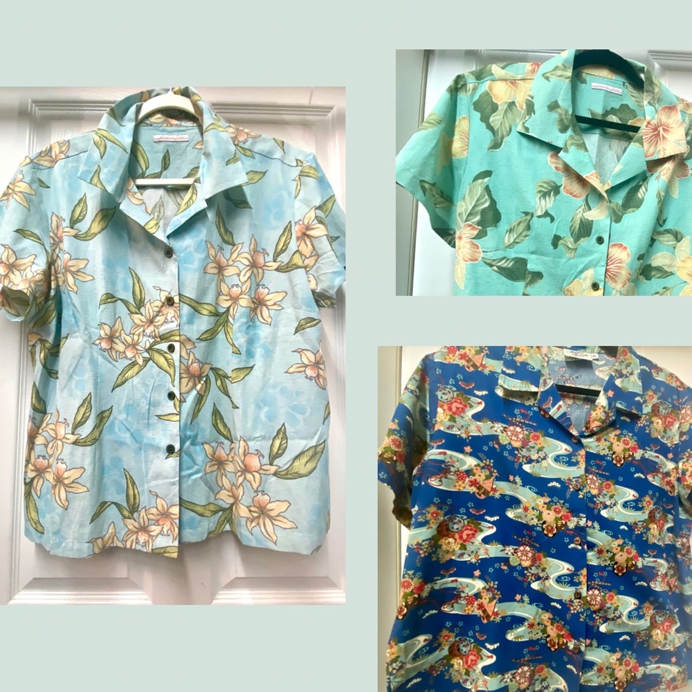 Women’s vintage Hawaiian Shirts Bundle of 3 size XL